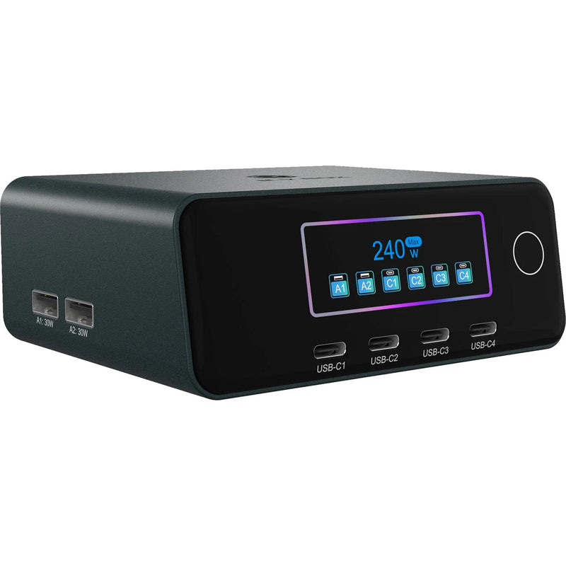 Afbeelding laden in galerijviewer, Icy box 240w gan oplaadstation (zwart)