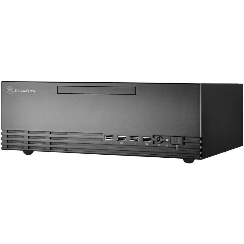 Load image into Gallery viewer, Silverstone sst-ml11b htpc behuizing (zwart | 4x usb-a)