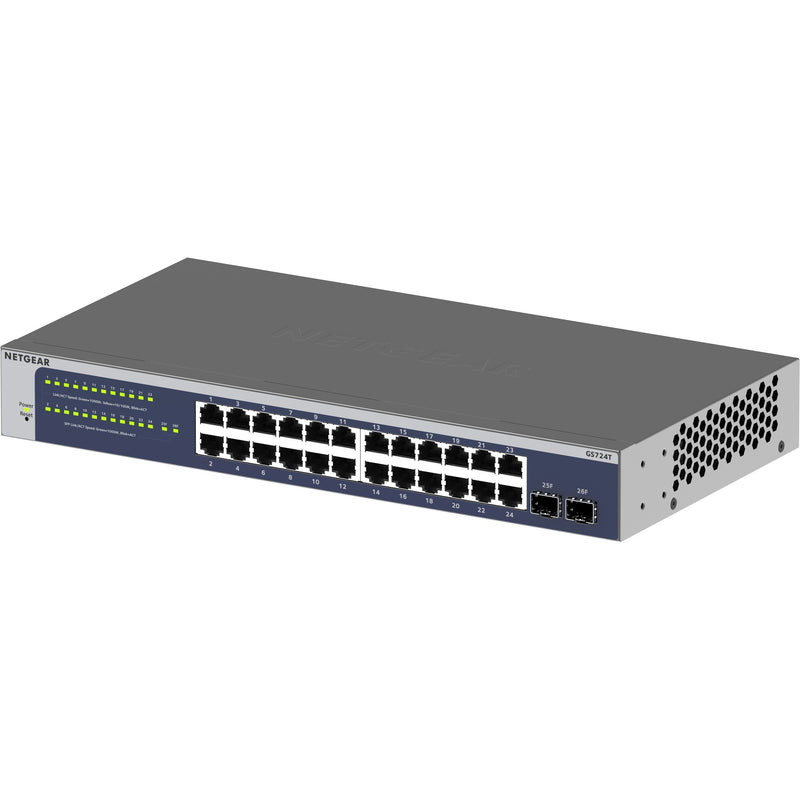 Load image into Gallery viewer, Netgear 24-port gigabit smart switch (gs724tv6)