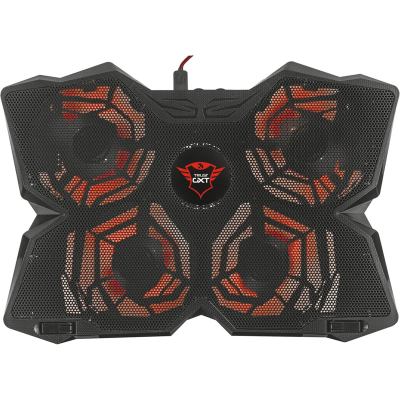 Load image into Gallery viewer, Trust gxt 278 yozu notebook cooling stand laptopkoeler (zwart, 20817, rode leds)