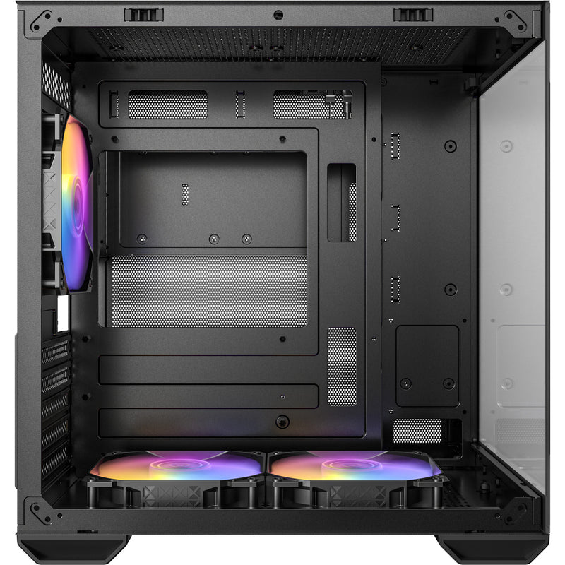 Load image into Gallery viewer, Antec cx60m argb mini tower behuizing (zwart | 3x usb-a | rgb | tempered glass)