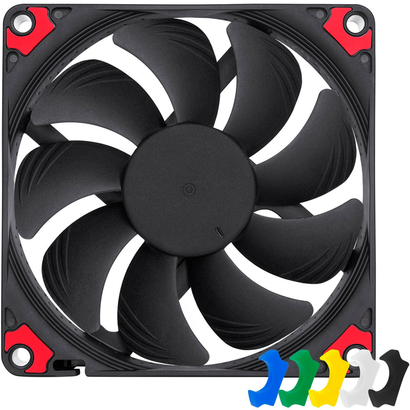 Afbeelding laden in galerijviewer, Noctua nf-a9x14 hs-pwm chromax.black case fan (zwart, 92 x 92 x 14 mm)