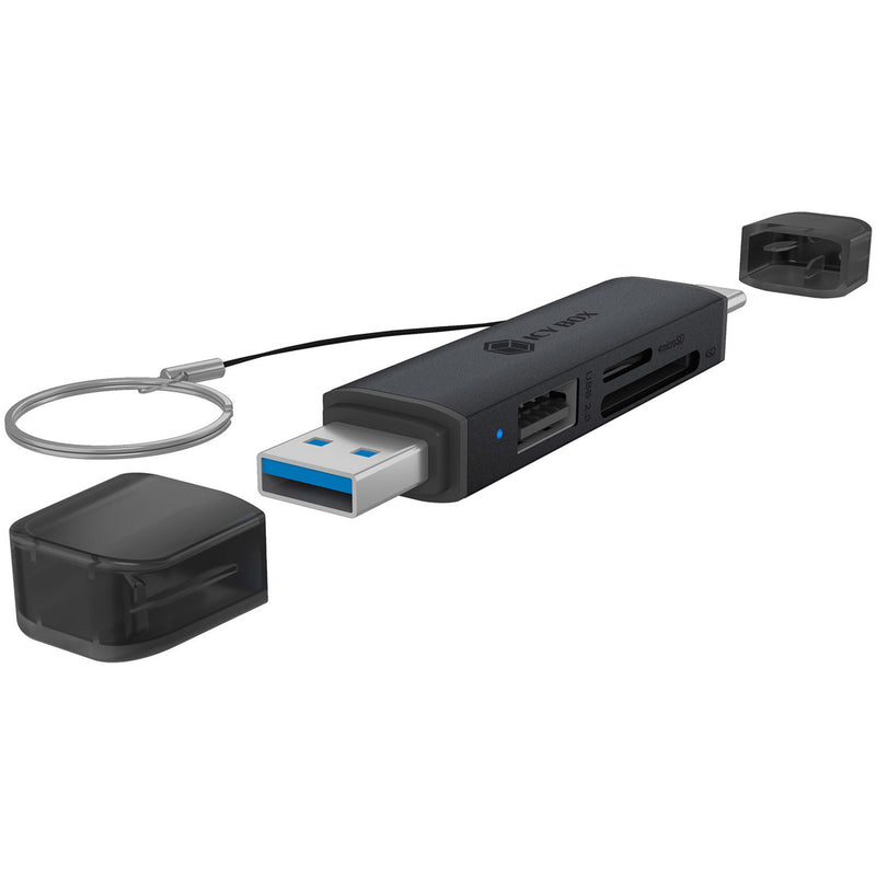 Load image into Gallery viewer, Icy box ib-cr203-cu3 3-in-1 kaartlezer (zwart)