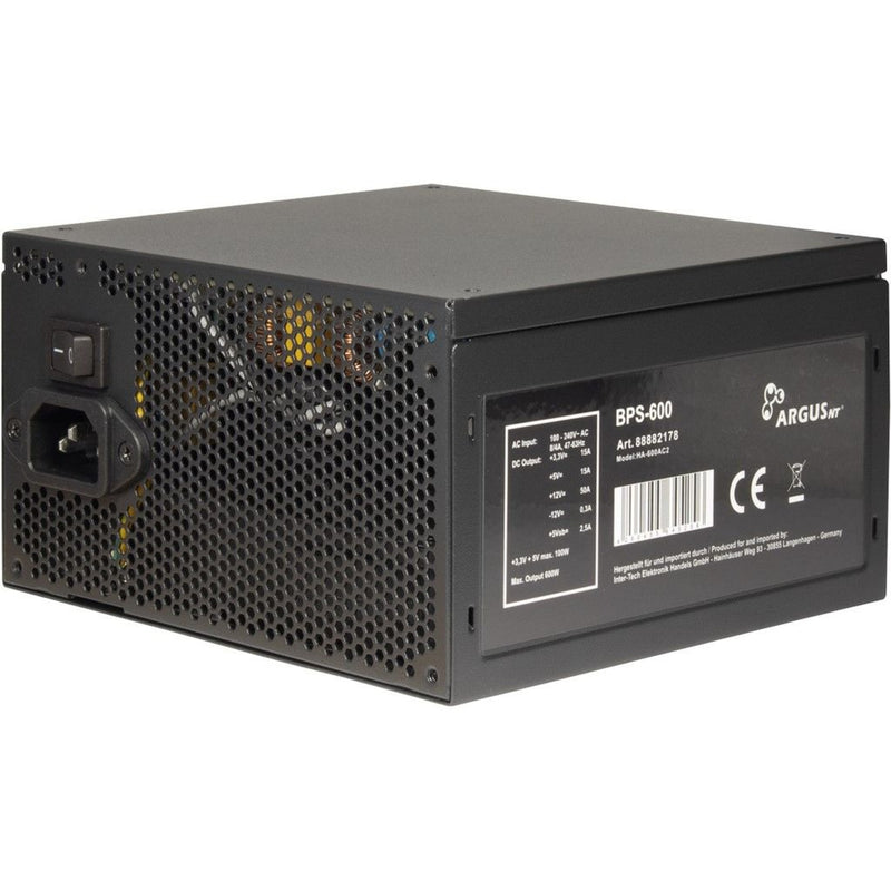 Load image into Gallery viewer, Inter-tech argus bps-600 600 watt voeding (zwart, 4x pcie)