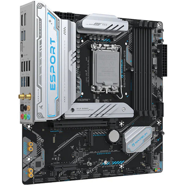Laden Sie das Bild in Galerie -Viewer, Maxsun ms-esport b860m wifi ace socket 1851 moederbord (zwart, raid, 2.5 gb-lan, wlan, bt, sound, µatx)