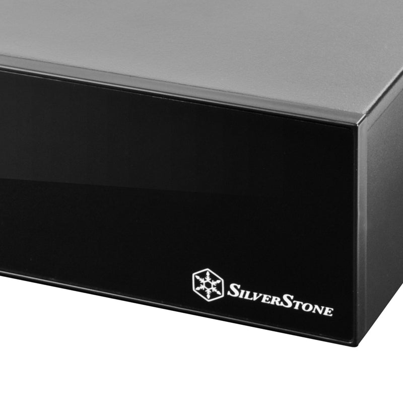 Load image into Gallery viewer, Silverstone sst-ml09b htpc behuizing (zwart | 2x usb-a)