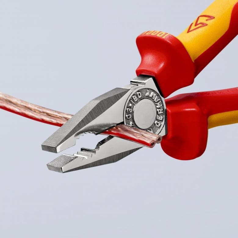 Load image into Gallery viewer, Knipex kombitang 03 06 160 combinatietang (rood geel, 160 mm)