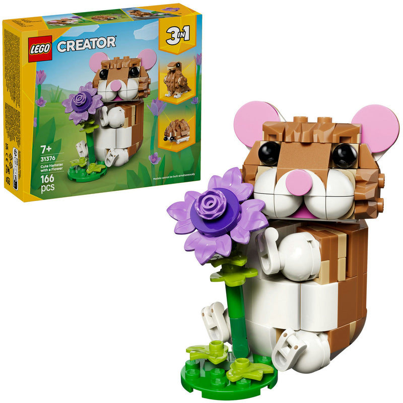 Chargez l'image dans la visionneuse de la galerie, Lego ® creator 3in1 schattige hamster met bloem - 31376