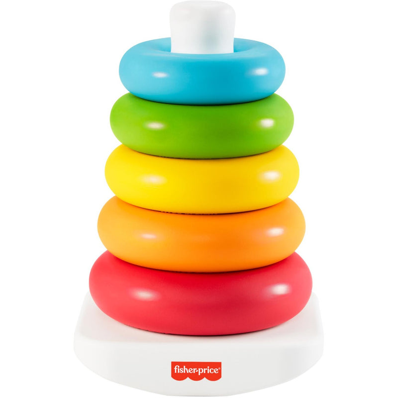 Load image into Gallery viewer, Mattel kleurenringpiramide (eco-friendly) motorisch speelgoed