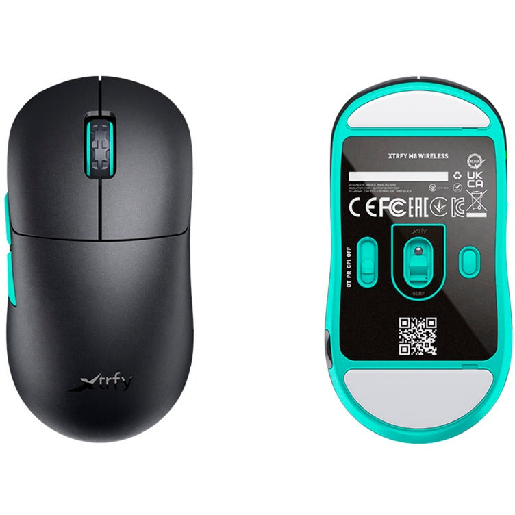 Laden Sie das Bild in Galerie -Viewer, Cherry xtrfy m8 wireless gaming muis (zwart mint, 400 - 26.000 dpi, usb 2.4 ghz)