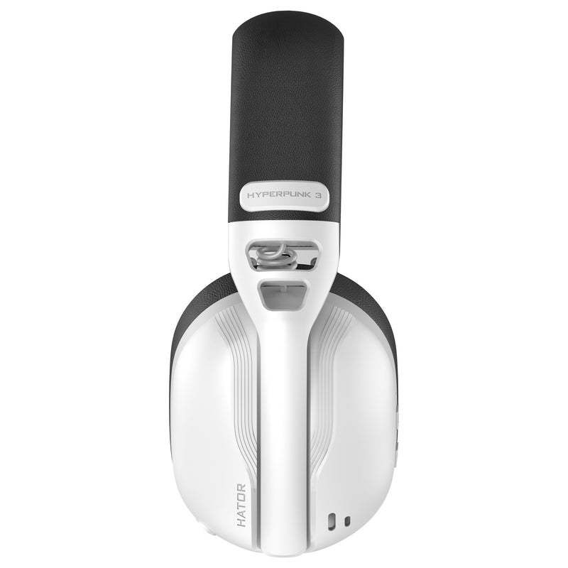 Afbeelding laden in galerijviewer, Hator hyperpunk 3 wireless over-ear gaming headset (wit, 2.4ghz bluetooth 5.4 usb-c)