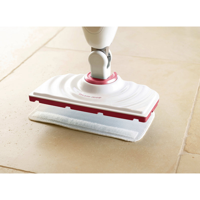 Afbeelding laden in galerijviewer, Black+decker bds1616r 1600w steam-mop met 2 stoomdoeken stoomreiniger (wit rood)