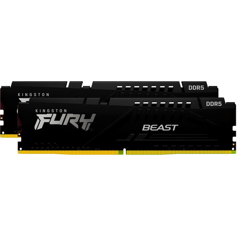 Load image into Gallery viewer, Kingston fury beast 64 gb ddr5-6000 (2x 32 gb) werkgeheugen (zwart, kf560c30bbek2-64, xmp 3.0, expo 1.1)