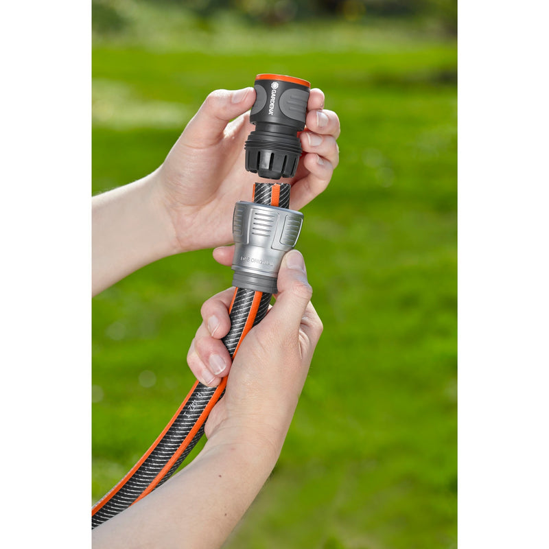 Load image into Gallery viewer, Gardena premium slangstuk 19 mm (3 4 ) (grijs zilver, 18256-20)