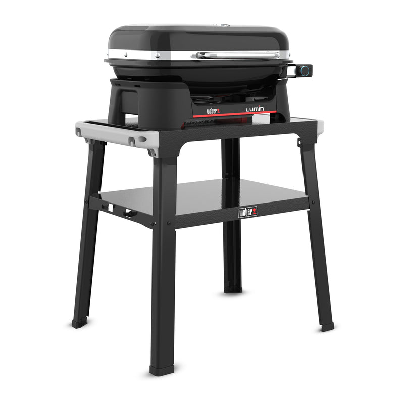 Load image into Gallery viewer, Weber lumin compact elektrische barbecue voor buiten met onderstel (zwart, 4 tot 6 personen, grilloppervlak 1561 cm²)
