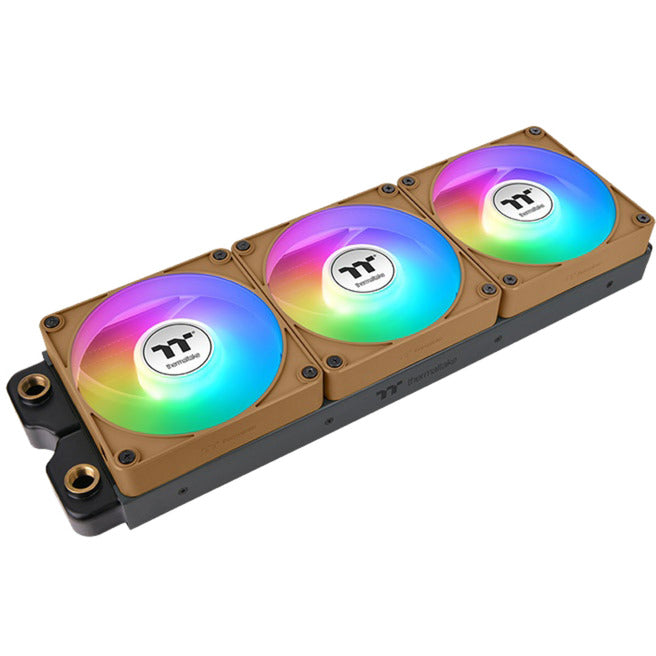 Load image into Gallery viewer, Thermaltake ct120 ex reverse argb sync pc cooling fan gravel sand (3-fan pack) case fans (lichtbruin, 3 stuks, 120 x 120 x 25 mm, pwm)