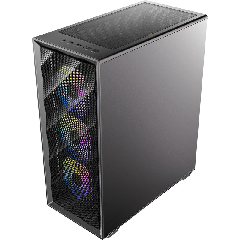 Load image into Gallery viewer, Antec ax85 argb midi tower behuizing (zwart | 2x usb-a | tempered glass)