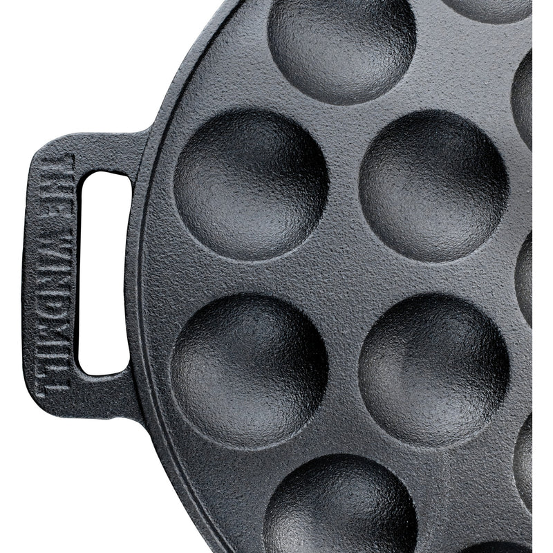 Cargue la imagen en el visor de la galería, The windmill poffertjespan bak- braadpan (zwart, ø 24 cm)