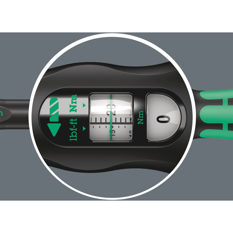 Load image into Gallery viewer, Wera click-torque a 5 draaimomentsleutel met omschakelratel (zwart groen)
