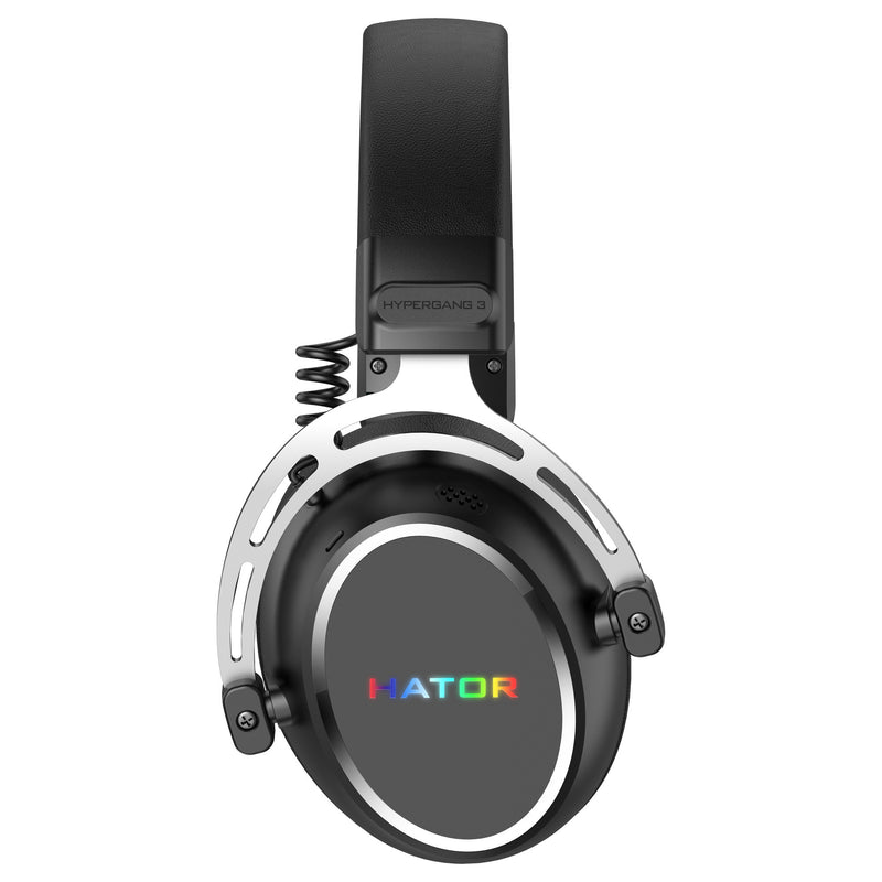 Chargez l'image dans la visionneuse de la galerie, Hator hypergang 3 usb over-ear gaming headset (zwart, rgb, 7.1 virtual surround, usb bluetooth)