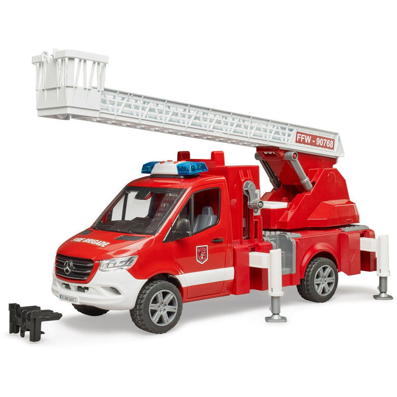 Load image into Gallery viewer, Bruder mb sprinter brandweerwagen met licht en geluid modelvoertuig (02673)