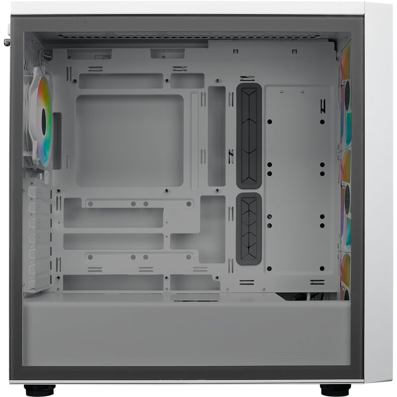 Load image into Gallery viewer, Cooler master masterbox 600 midi tower behuizing (wit | 2x usb-a | 1x usb-c | rgb | tempered glass)