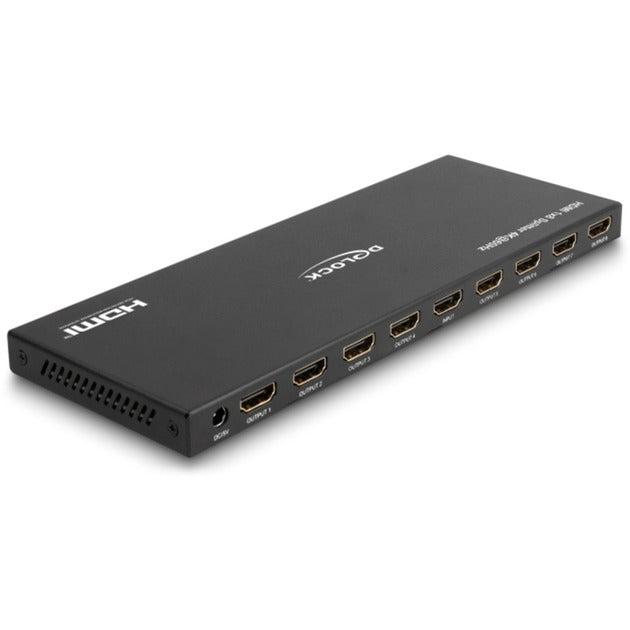 Load image into Gallery viewer, Delock hdmi splitter 1x hdmi in > 8x hdmi out, 4k 60hz (zwart, met downscaler)