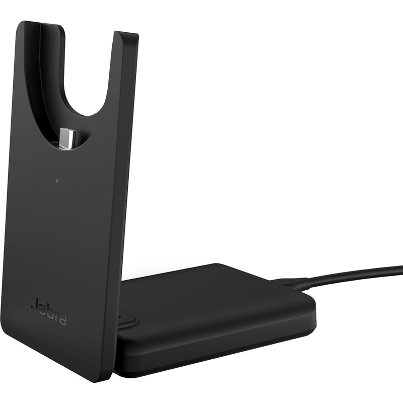 Chargez l'image dans la visionneuse de la galerie, Jabra evolve2 55 - link390c ms stereo met oplaadhouder on-ear headset (zwart, stereo, microsoft teams, usb-c, link380c)