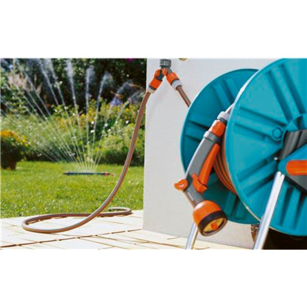 Load image into Gallery viewer, Gardena 2-weg-waterverdeler 26,5 mm (g 3 4 ) kraanstuk (grijs oranje, 938-20)