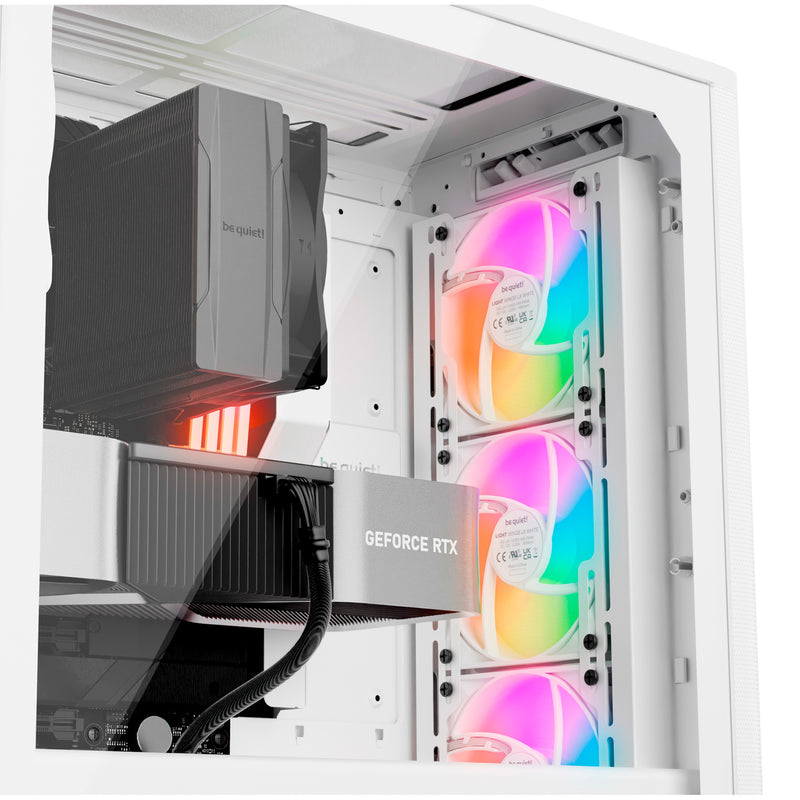 Load image into Gallery viewer, Be quiet! pure base 501 lx midi tower behuizing (wit | 2x usb-a | 1x usb-c | rgb | tempered glass)
