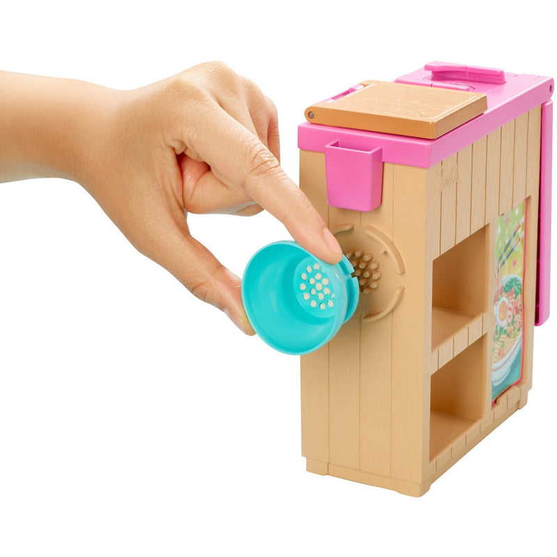 Load image into Gallery viewer, Barbie noodle bar speelset en pop