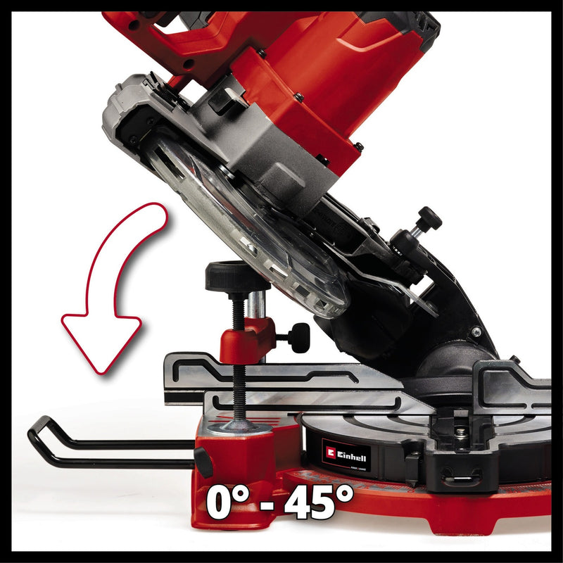 Load image into Gallery viewer, Einhell te-ms 18 8 li-solo accu afkort- verstekzaag afkort- en verstekzaag (rood, accu en oplader niet inbegrepen)
