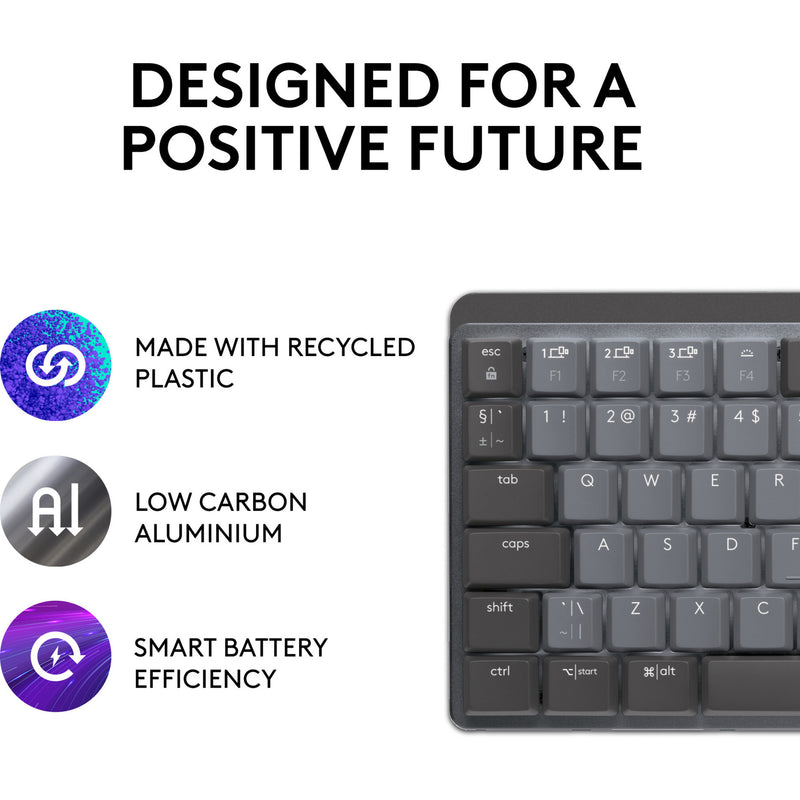 Load image into Gallery viewer, Logitech mx mechanical mini toetsenbord (zwart, us-international lay-out (qwerty), gl tactile, 80% (tkl), bluetooth)