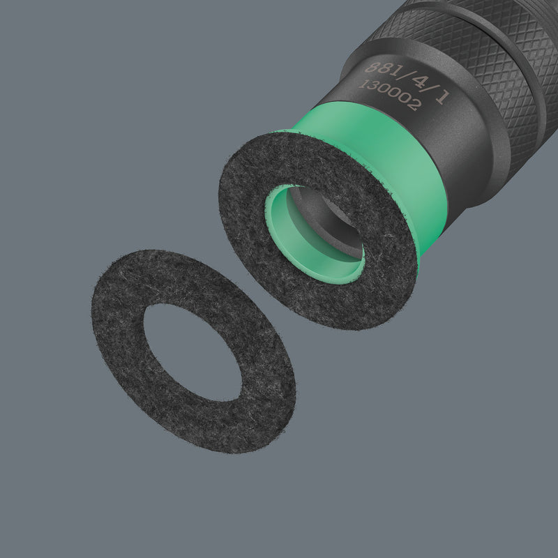 Load image into Gallery viewer, Wera 881 4 1 sb afstandshouder met variabele schroefdiepte instelling, 1 4 x 95 mm bit (zwart groen)