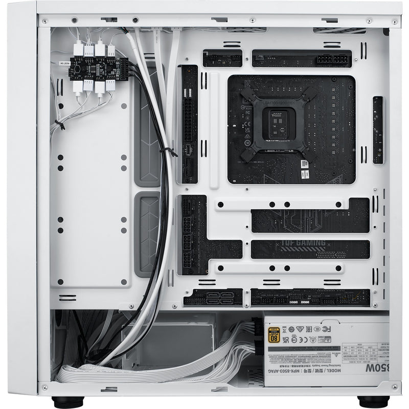 Load image into Gallery viewer, Cooler master masterbox 600 midi tower behuizing (wit | 2x usb-a | 1x usb-c | rgb | tempered glass)