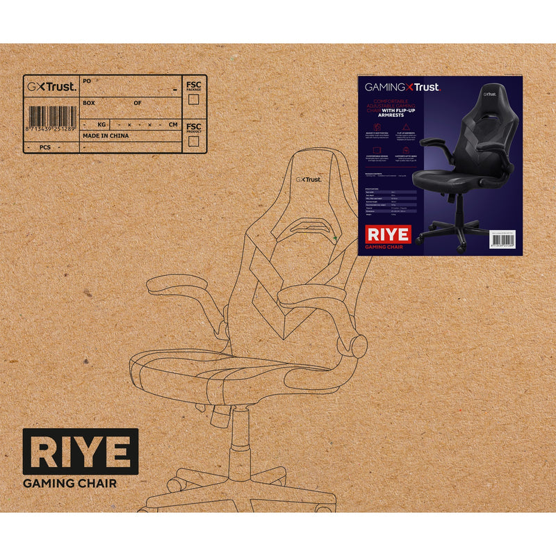 Load image into Gallery viewer, Trust gxt 703 riye gamingstoel (zwart)