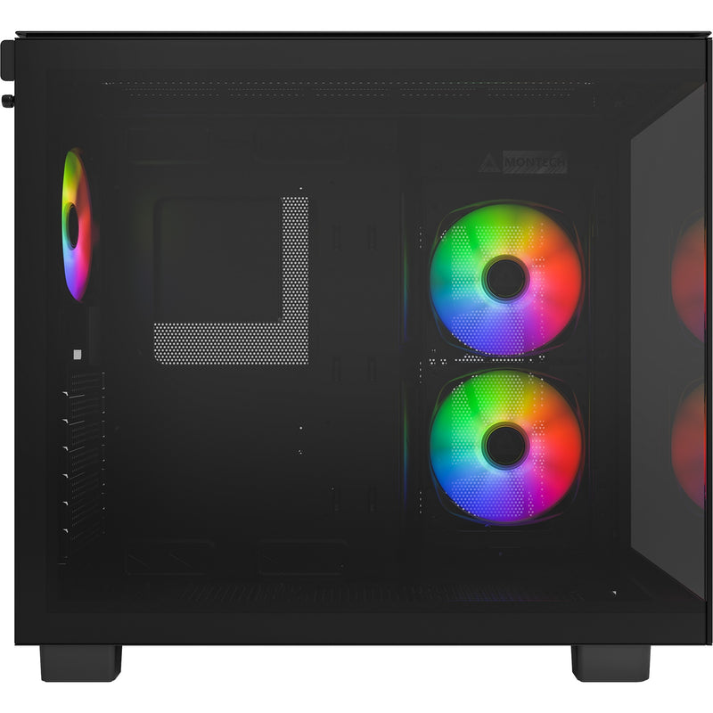 Load image into Gallery viewer, Montech king 65 pro midi tower behuizing (zwart | 2x usb-a | 1x usb-c | window)