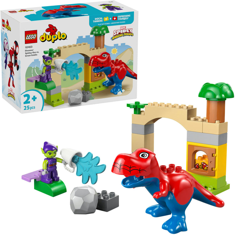 Chargez l'image dans la visionneuse de la galerie, Lego duplo 10463 dinosaurus spidey-rex vs. green goblin