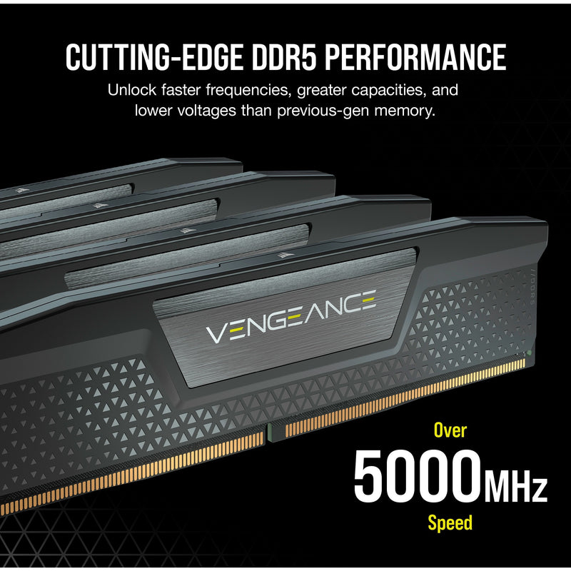 Afbeelding laden in galerijviewer, Corsair vengeance 32 gb ddr5-6400 (2x 16 gb) werkgeheugen (zwart, cmk32gx5m2b6400c32, xmp)