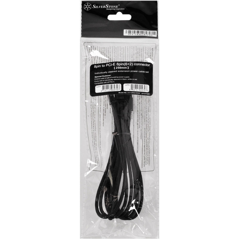 Load image into Gallery viewer, Silverstone verlengkabel sst-pp07-pcib (zwart, 25 centimeter, pp07-pcib)