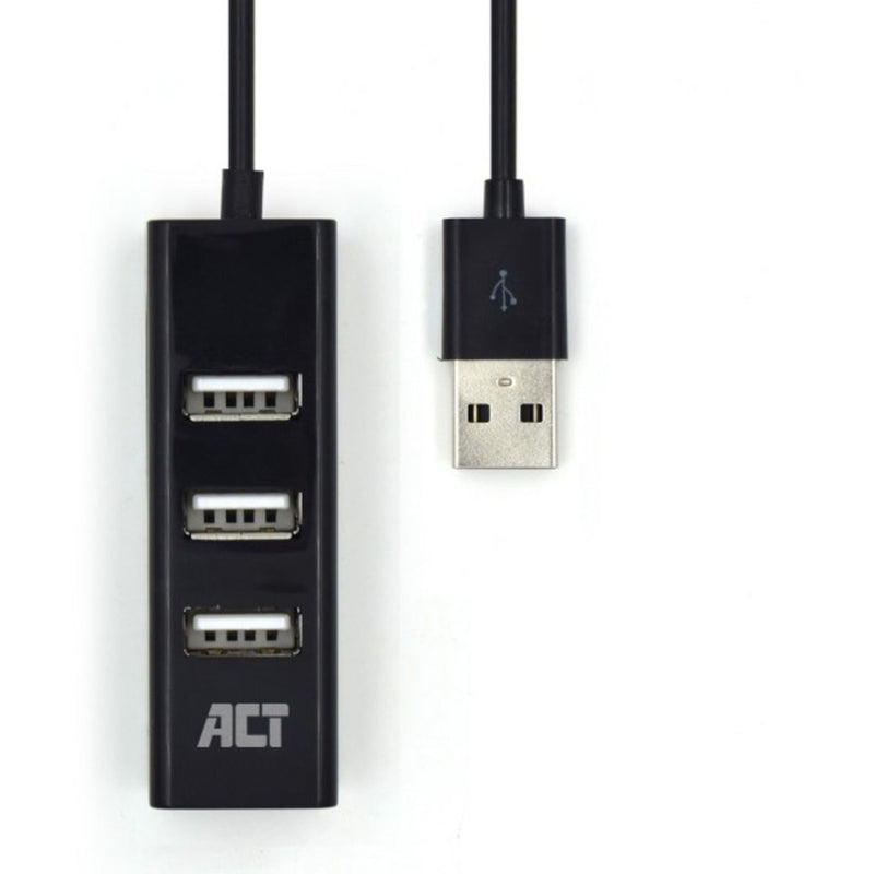 Afbeelding laden in galerijviewer, Act connectivity usb hub mini 4 port usb-hub (zwart)