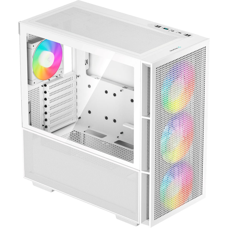 Load image into Gallery viewer, Deepcool ch560 midi tower behuizing (wit | 1x usb-a | 1x usb-c | rgb | tempered glass)