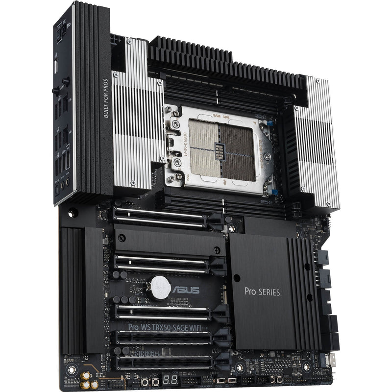 ギャラリービューアに画像をロードする, Asus pro ws trx50-sage wifi socket str5 moederbord (zwart grijs, raid, 10gb-lan, 2.5gb-lan, wi-fi 7, bt, sound, ceb)