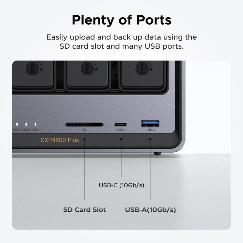 ギャラリービューアに画像をロードする, Ugreen nasync dxp4800 plus (grijs, 1x 2,5gbe, 1x 10gbe, hdmi, usb-c)
