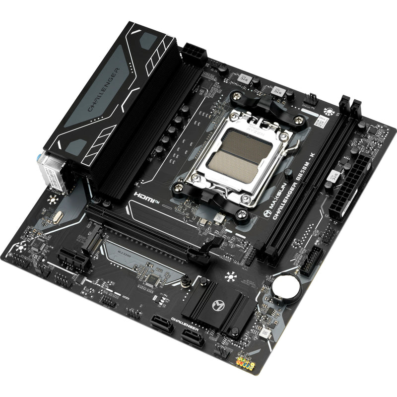 Laden Sie das Bild in Galerie -Viewer, Maxsun ms-challenger b850m-k socket am5 moederbord (zwart, raid, gb-lan, sound, µatx)