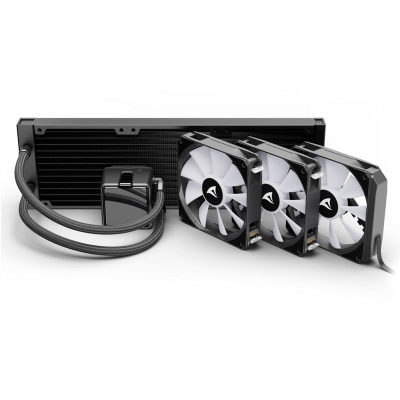 Load image into Gallery viewer, Sharkoon s100 argb waterkoeling (zwart, 4-pins pwm fan-connector)
