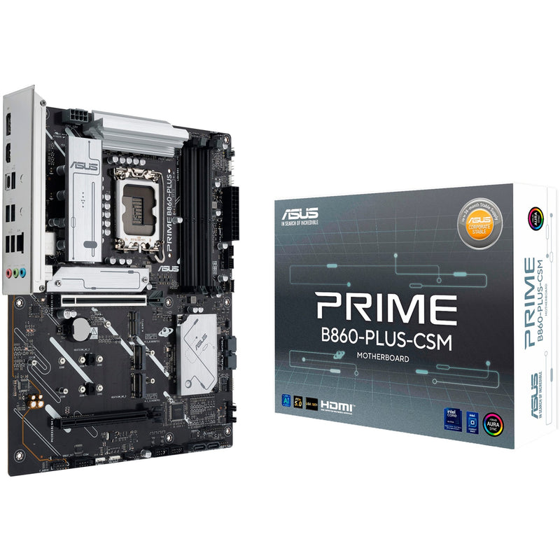 Afbeelding laden in galerijviewer, Asus prime b860-plus-csm socket 1851 moederbord (raid, 2.5 gb-lan, sound, atx)