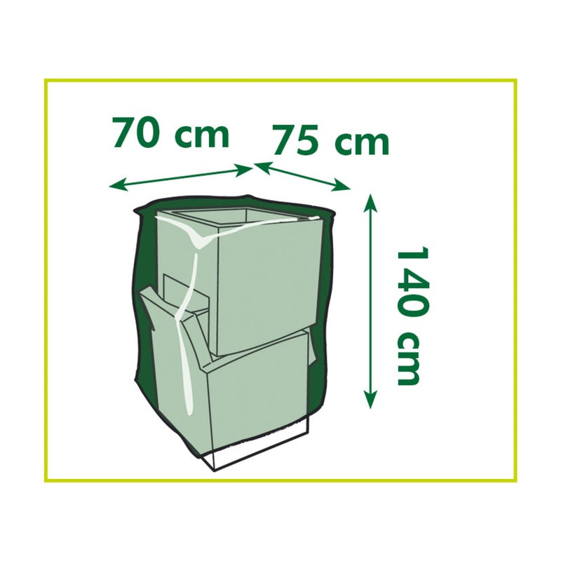 Load image into Gallery viewer, Nature tuinmeubelafdekhoes voor gestapelde stoelen afdekking (grijs, 6031601)