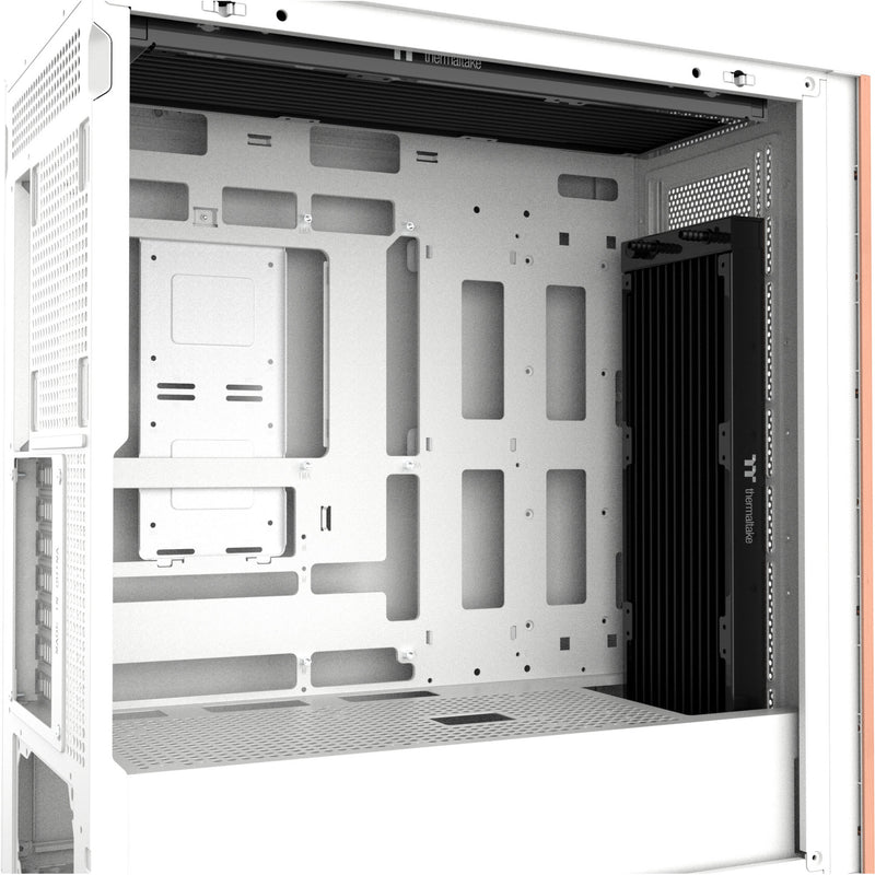 Load image into Gallery viewer, Thermaltake s370 ws snow midi tower behuizing (wit | 2x usb-a | 1x usb-c | tempered glass)