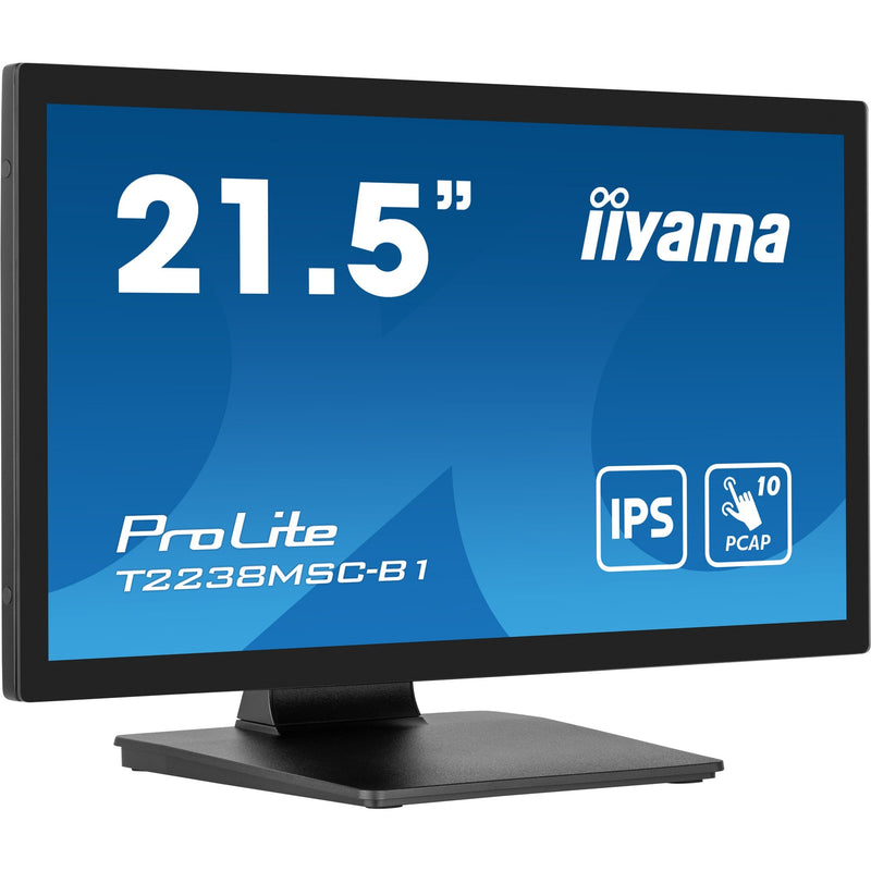 Load image into Gallery viewer, Iiyama prolite t2238msc-b1 21.5 touchscreen monitor (zwart (mat), hdmi, displayport, 2x usb-a, usb-b)